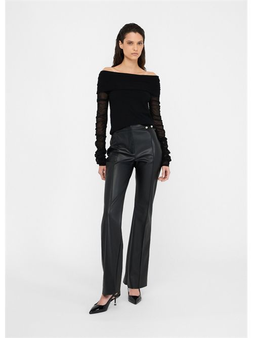 Pantaloni flare in tessuto spalmato LIU JO | CF5016E0624/22222